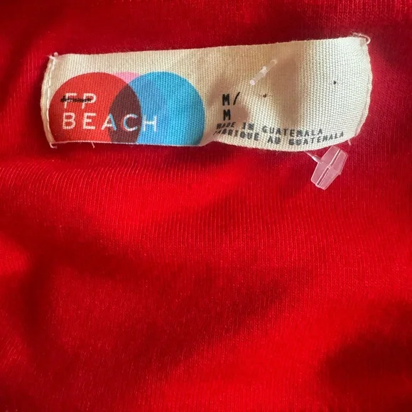 NWOT Free People Beach Valerie Halter Jersey knit Mini Dress in Red Sz M - Picture 5 of 10